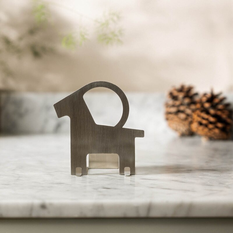 Design House Stockholm Pop-Up telysholder christmas goat messing