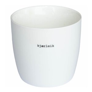Sögne Home Krus Kjærleik 30 cl hvit