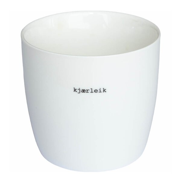 Sögne Home Krus Kjærleik 30 cl hvit