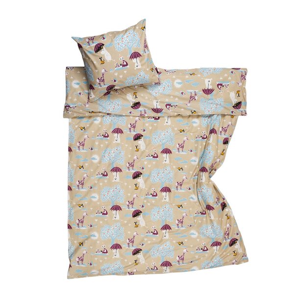 MoominArabia Mummi sengesett 140x200 cm Under paraplyen multi