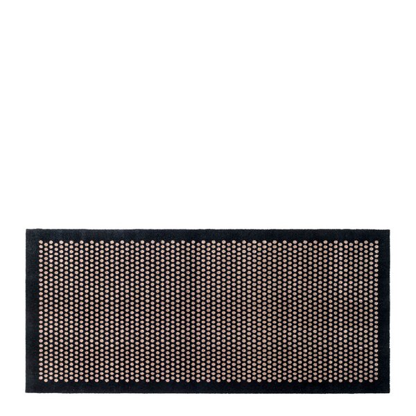 Tica Copenhagen Dot gulvmatte 200x90 cm svart/sand