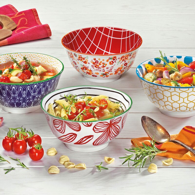 Cilio AMICI skål 85 cl 18 cm blomster