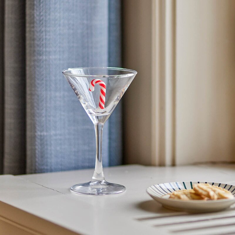 Bloomingville Misa cocktailglass 17 cl 4 stk klar julemotiv
