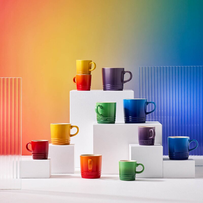 Le Creuset Rainbow espressokrus 10 cl 6 stk 