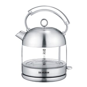 Severin Retro vannkoker WK3459 1,7L 2400W børstet stål/glass