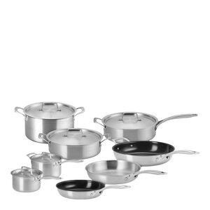 Le Creuset Essential 3-ply Stainless Steel grytesett 8 deler