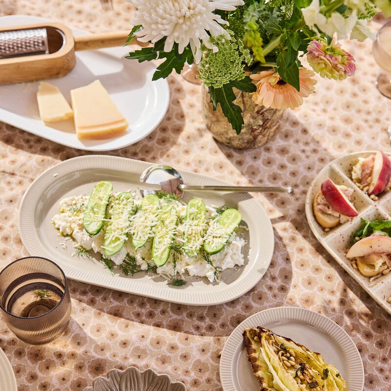 Sagaform Inka serveringsfat 34x20 cm hvit