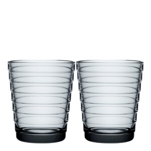 iittala Aino Aalto glass 22 cl 2 stk grå