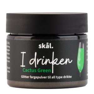 Skål I drinken fargepulver glitter cactus green