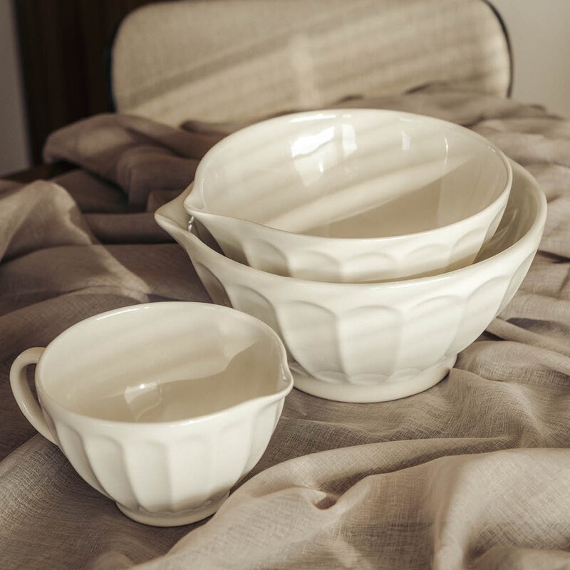 Anders Petter Classic bakebolle m/håndtak 1,2L krem