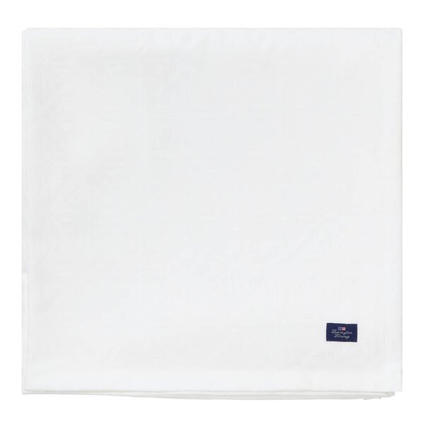 Lexington Bomullsduk jacquard 180x180 cm hvit