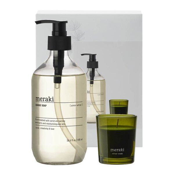 Meraki Gavesett med håndsåpe og håndkrem Winter Whisp/Winter Woods 490/60 ml