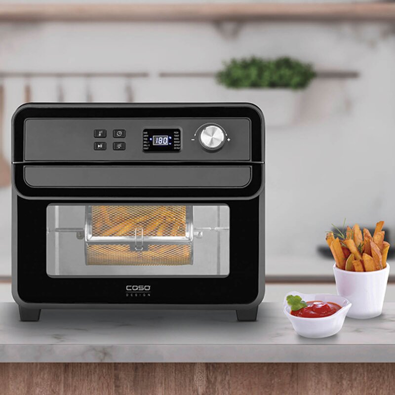 Caso Airfry Chef 1700 airfryer 22L rustfritt stål/svart
