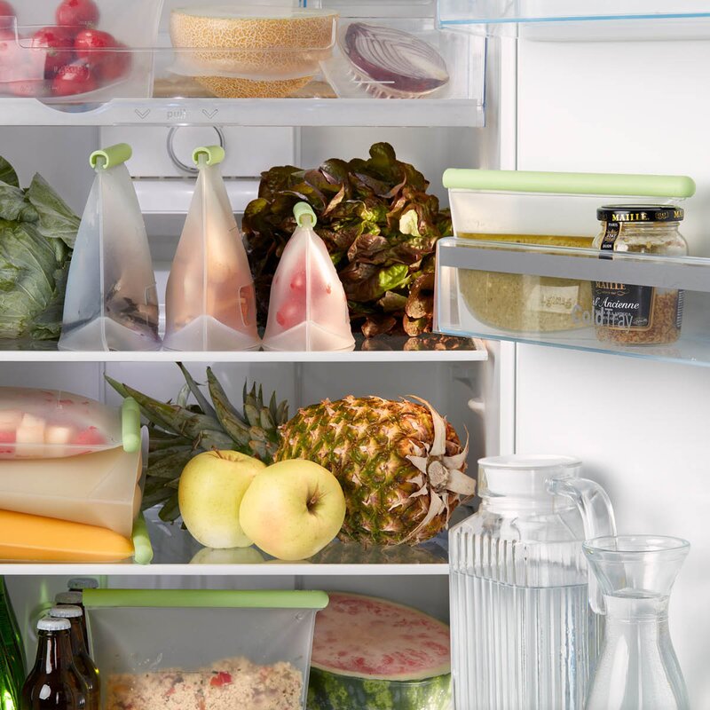 Lékué Gjenbrukbar silikonpose 0,5 L grønn