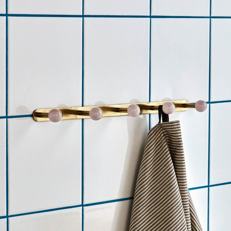 House Doctor Ball knaggrekke 35x2x5 cm rosa