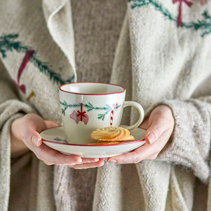 Bloomingville Yule krus 30 cl julemotiv