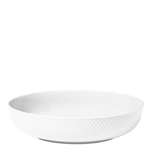 Lyngby Porcelæn Rhombe serveringsskål 28 cm hvit