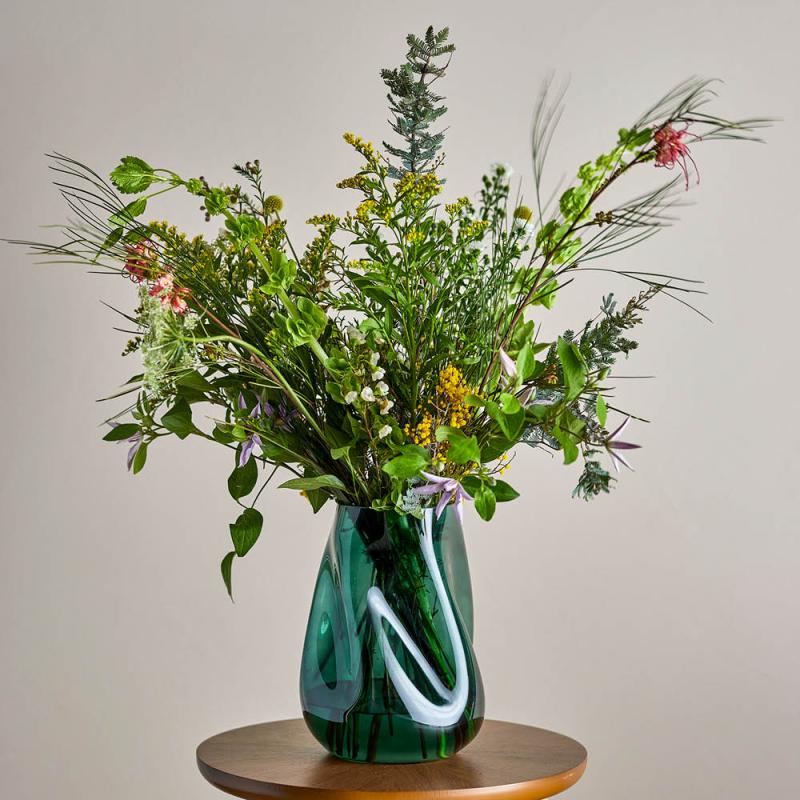 Bloomingville Ingolf vase 26 cm grønn