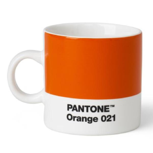 Copenhagen Design PANTONE espressokopp med hank 12 cl oransje