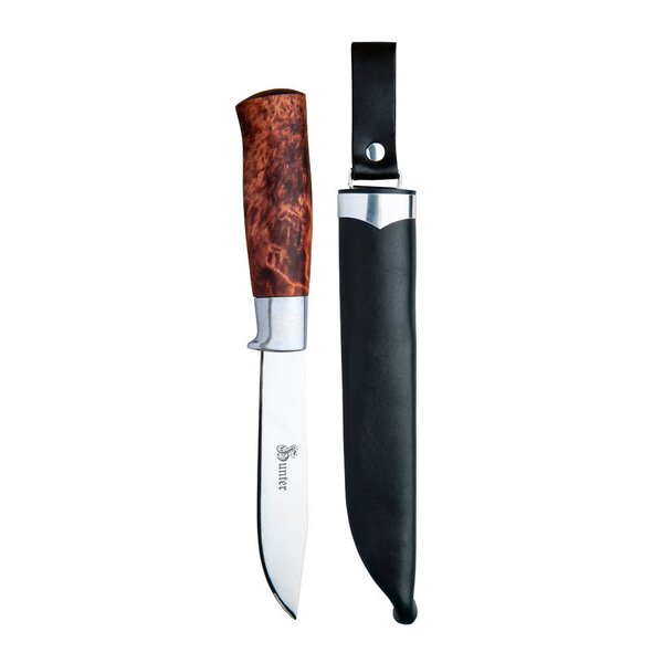 Brusletto Hunter jaktkniv 25,5 cm m/slire masurbjørk