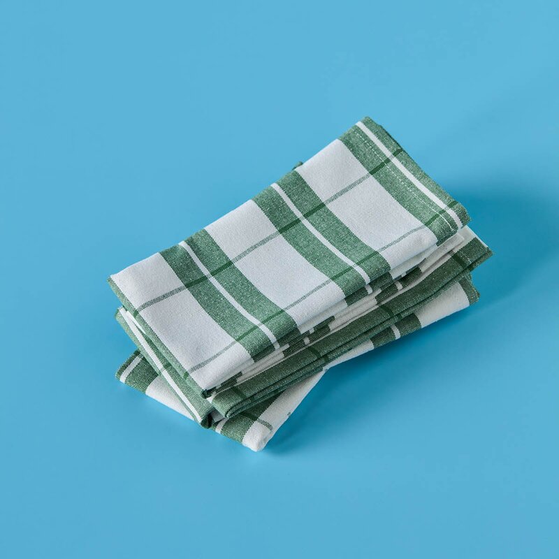 Nicolas Vahé Chef serviett 40x40 cm 4 stk grønn/hvit