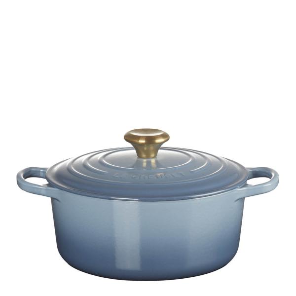 Le Creuset Signature rund gryte 4,2L chambray/gull