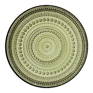 Iittala Kastehelmi tallerken 17 cm mosegrønn