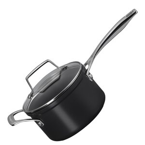 Le Creuset ENSC kasserolle med glasslokk 1,9L 16 cm black