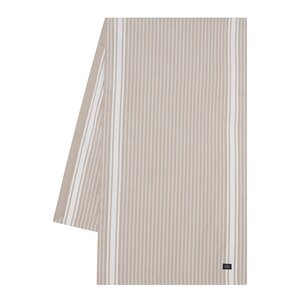 Lexington Icons stripete oxfordløper 50x150 cm beige/hvit