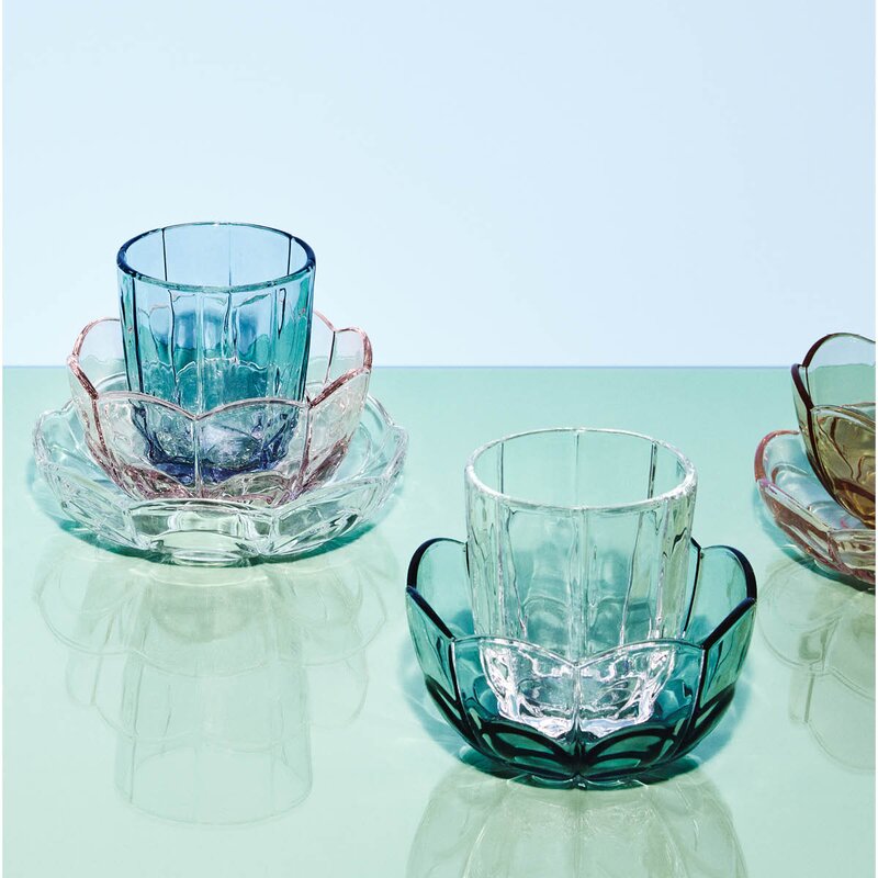 Holmegaard Lily vannglass 32 cl 2 stk blue iris