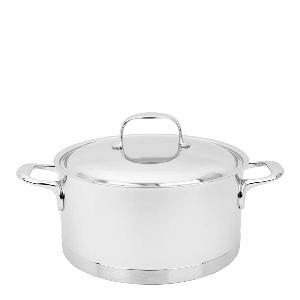 Demeyere Atlantis 7 gryte med lokk 24 cm 5,2L rustfritt stål