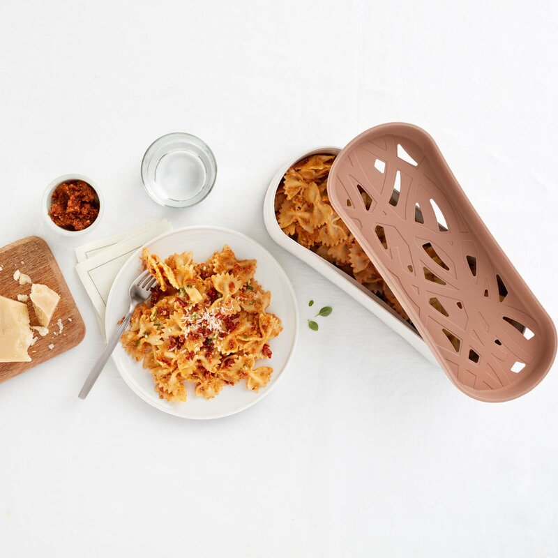 Lékué Hurtigkoker for pasta i mikrobølgeovn 1,5 L terrakotta