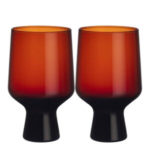 iittala Solare glass på fot 40 cl 2 stk kobber