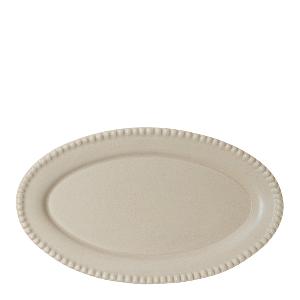 PotteryJo DARIA ovalt serveringsfat 35 cm sand