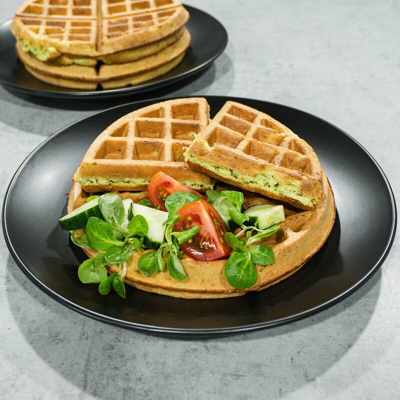 Caso WaffleUp belgisk vaffeljern 18 cm stål/svart