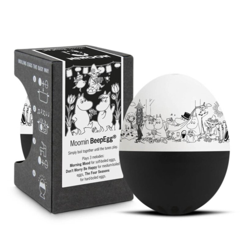 Brainstream BeepEgg Moomin eggtimer svart/hvit