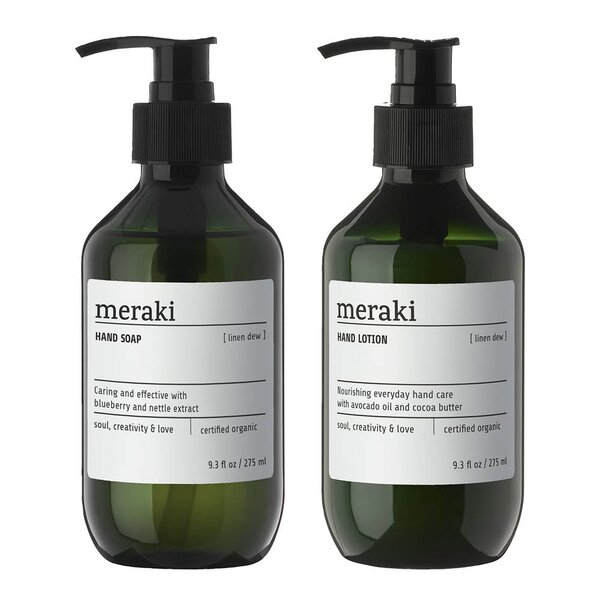 Meraki Gaveeske Linen Dew håndpleiesett