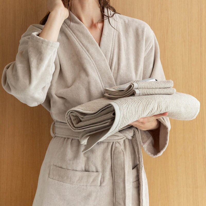 Høie Gaia badekåpe S/M sand